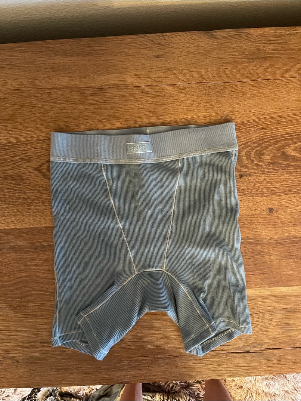 SKIMS Cotton Rib Boxer | Kyanite | XXS/XS